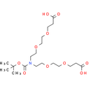 N-Boc-N-bis(PEG2-acid)