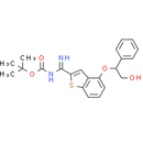 tert-Butyl ((4-(2-hydroxy-1-phenylethoxy)benzo[b]thiophen-2-yl)(imino)methyl)carbamate