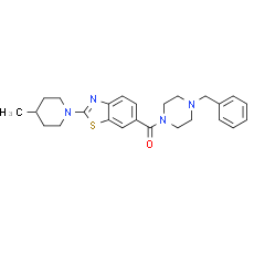 Benzyl-piperazine-CO-benzothiazole-4-methylpiperidine