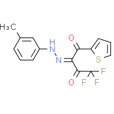 4,4,4-Trifluoro-1-(thiophen-2-yl)-2-(2-(m-tolyl)hydrazono)butane-1,3-dione