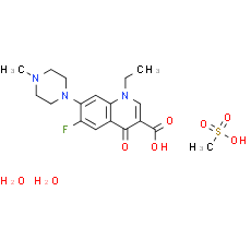 Pefloxacin (mesylate dihydrate)