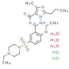 Vardenafil hydrochloride trihydrate. CAS